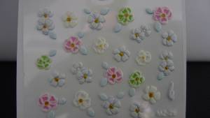 Stickers 3D fleurs de couleurs grand format