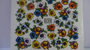 Stickers 3D fleurs de couleurs