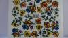 Stickers 3D fleurs de couleurs