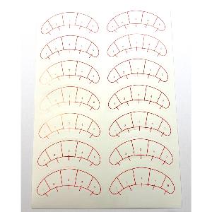 Autocollants Guides Mapping pour Extensions de Cils Lot de 5 plaques